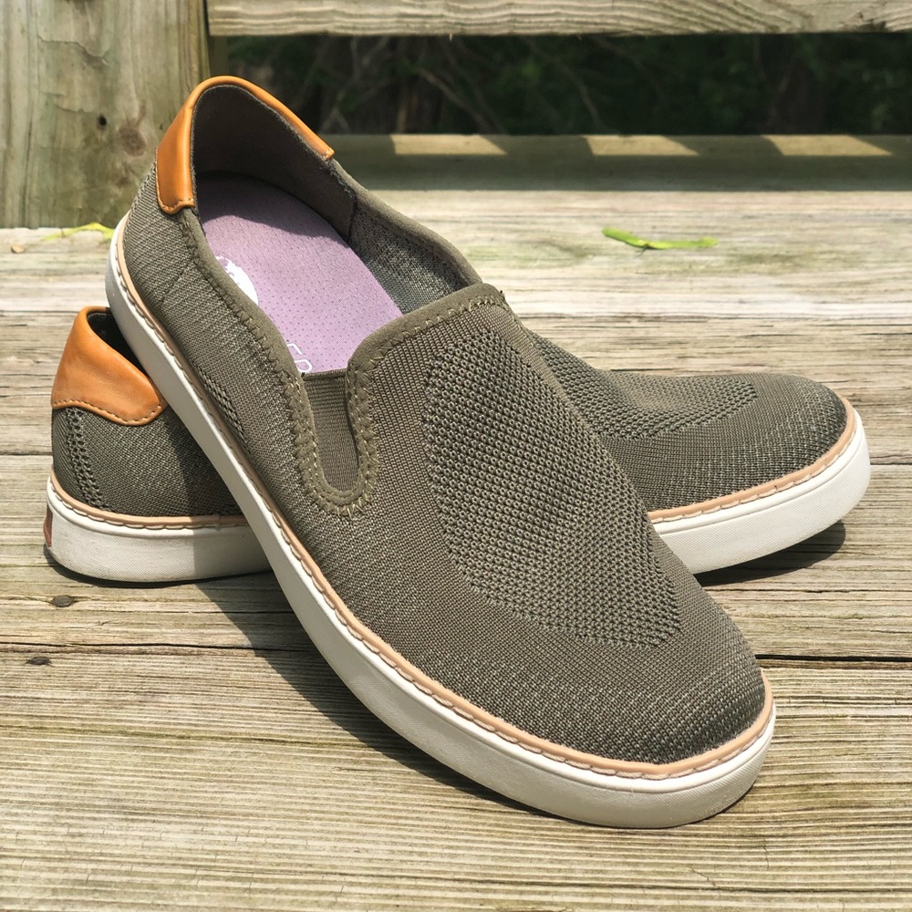 Green Slip On Sneakers